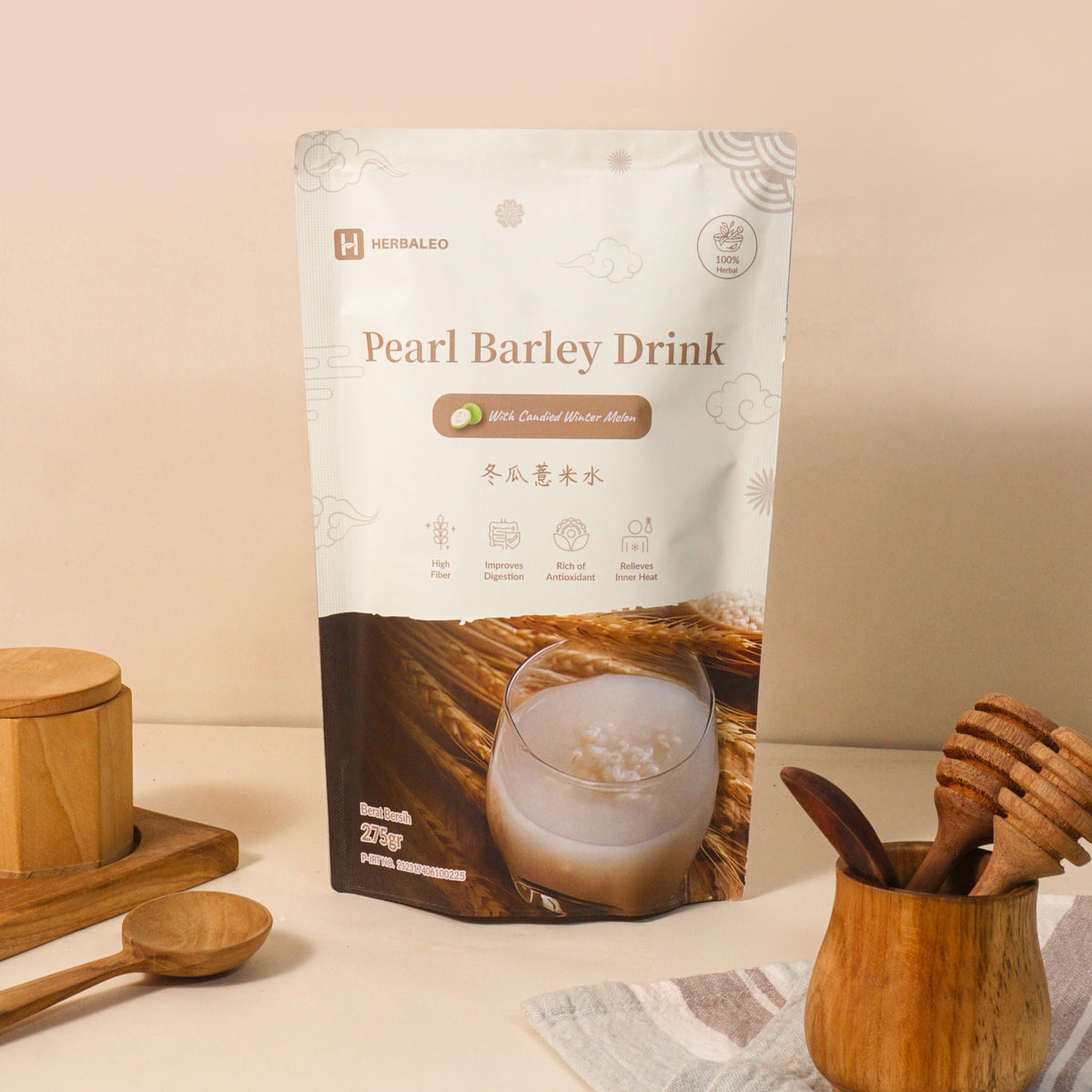 Herbaleo - Pearl Barley 275 GR with Candied Winter Melon