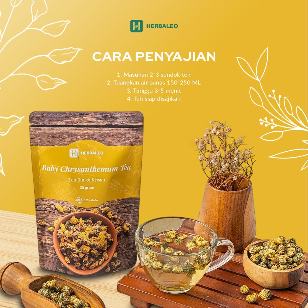 Herbaleo - Twinpack Teh Bunga Krisan ( Baby Crysanthemum Tea )