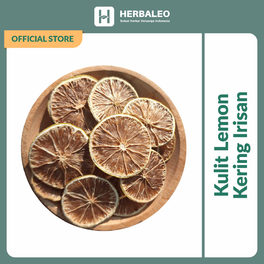 Herbaleo - Kulit Lemon Kering Irisan / Dried Lemon Slices 5gram