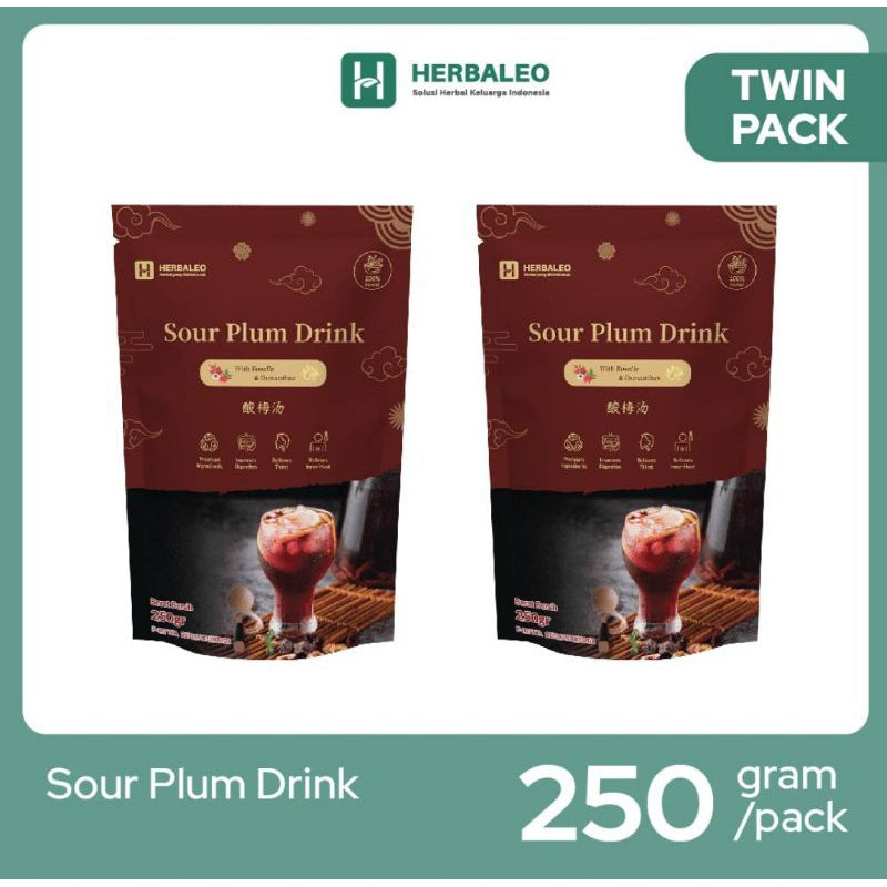 Herbaleo - Twinpack Sour Plum with Roselle & Osmanthus Drink