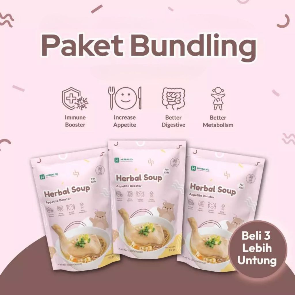 Herbaleo - Triple Sup Peningkat Nafsu Makan Anak ( Herbal Appetite Booster Kesehatan)