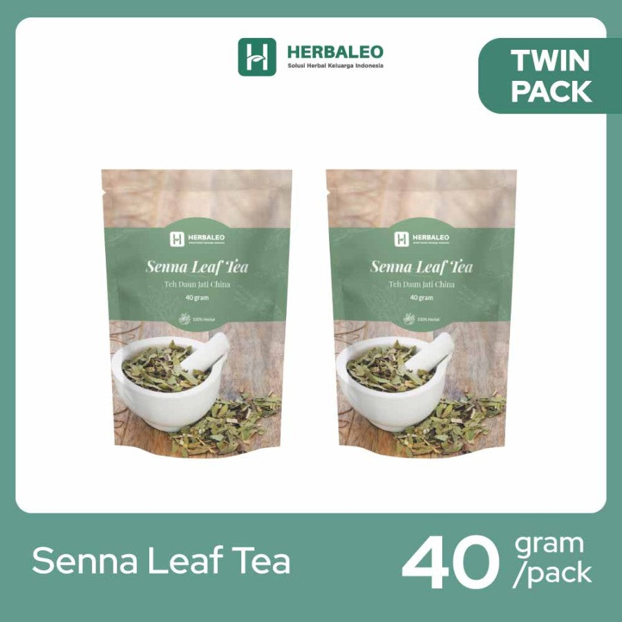 Herbaleo - Twinpack Daun Jati ( Senna Leaf 40 gram)