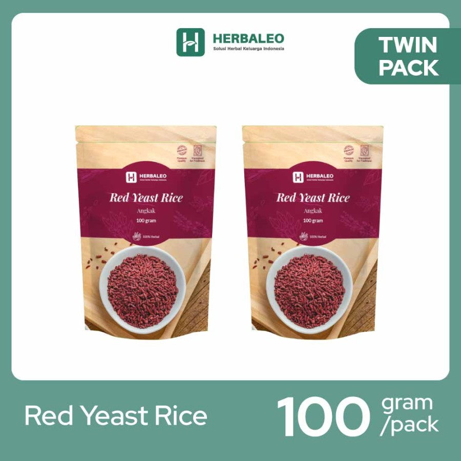 Herbaleo - Twinpack Red Yeast Rice 100 gram ( Angkak )