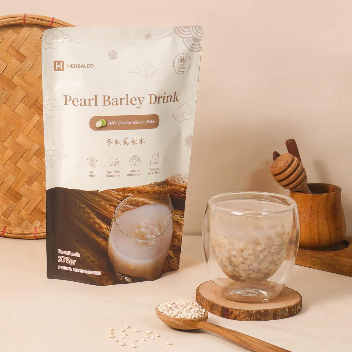 Herbaleo - Pearl Barley 275 GR with Candied Winter Melon