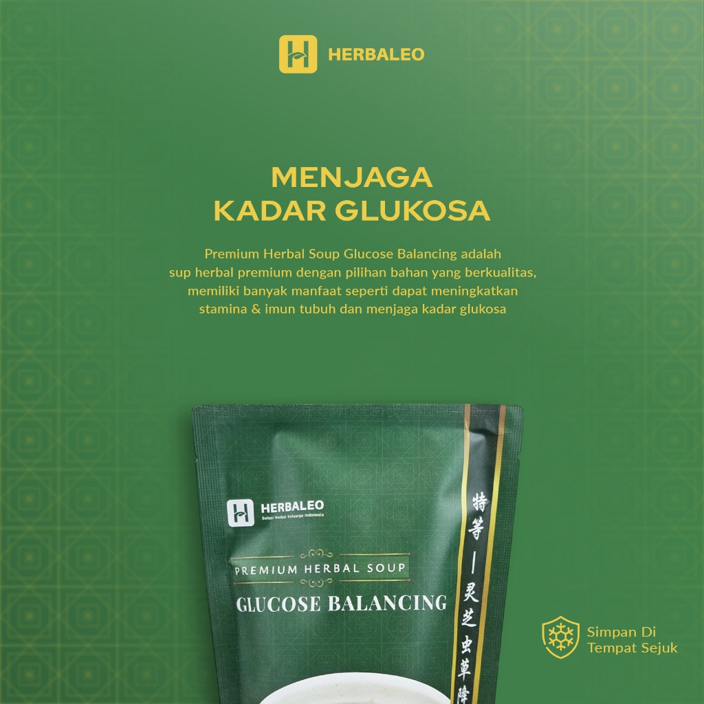 Herbaleo Premium Herbal Sup 65 GR Glucose Balancing Menstabilkan Glukosa