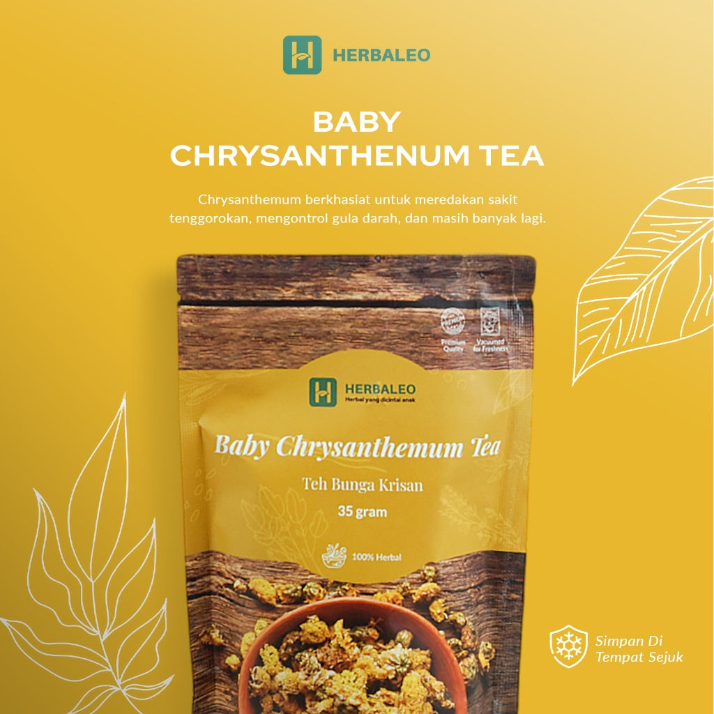 Herbaleo - Twinpack Teh Bunga Krisan  ( Baby Crysanthemum Tea )