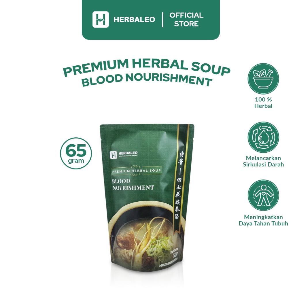 Herbaleo Premium Herbal Sup 65 GR Blood Nourishment Melancarkan Peredaran Darah