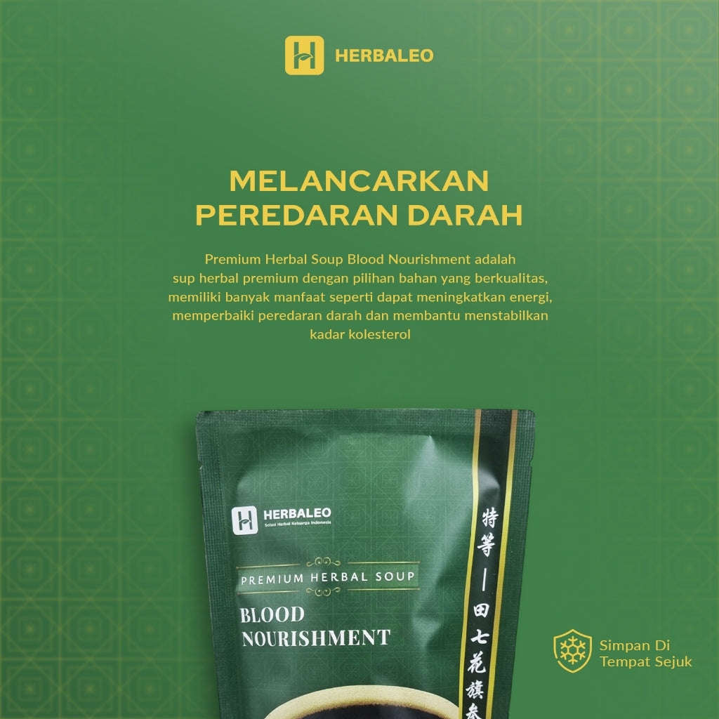 Herbaleo Premium Herbal Sup 65 GR Blood Nourishment Melancarkan Peredaran Darah