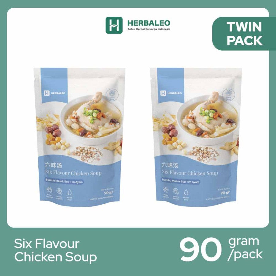 Herbaleo - Twinpack Six Flavour Chicken Soup 90g ( Bumbu Masak Sup Tim Ayam)