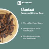 Herbaleo - Processed licorice root / cakam / zhi gan cao / ( 5 gram )