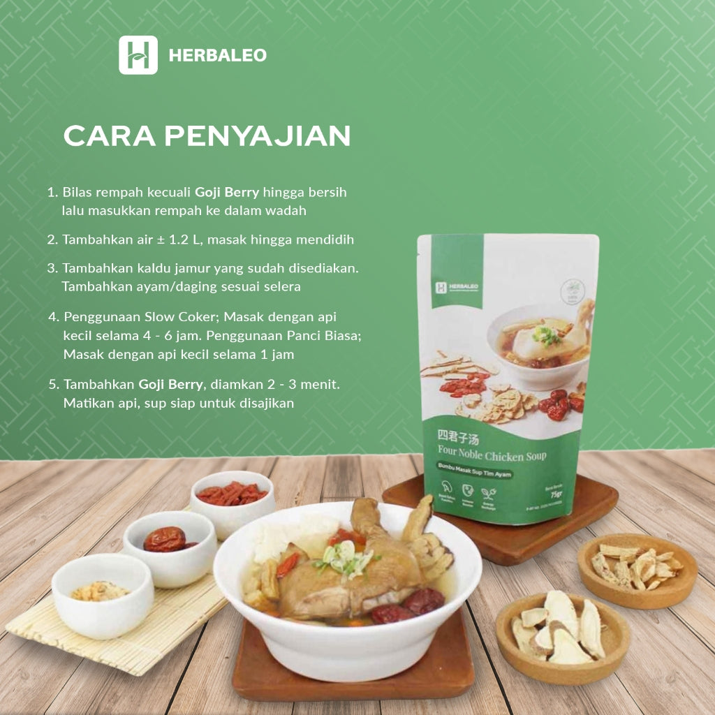 Herbaleo -  Twinpack Four Noble Chicken Soup ( Bumbu Masak Sup Tim Ayam 75 GR )