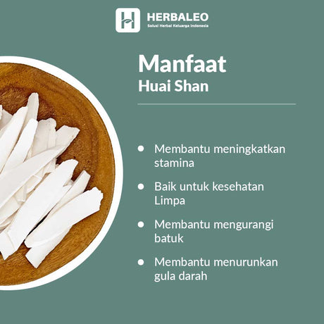 Herbaleo -  Huai Shan / Ubi Chinese Yam / Huaisan  5gram