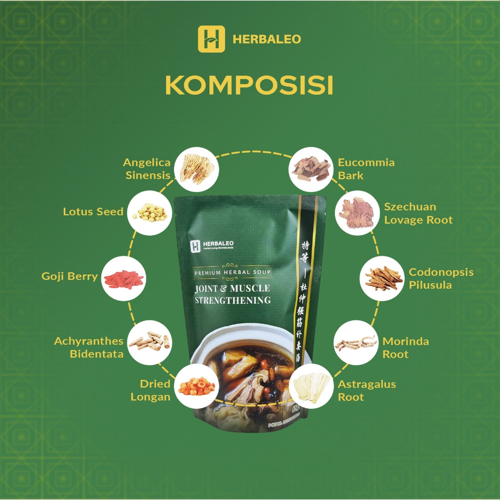 Herbaleo Premium Herbal Sup 65 GR Joint & Muscle Strengthening Kesehatan Otot
