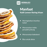 Herbaleo - Kulit Lemon Kering Irisan / Dried Lemon Slices  5gram