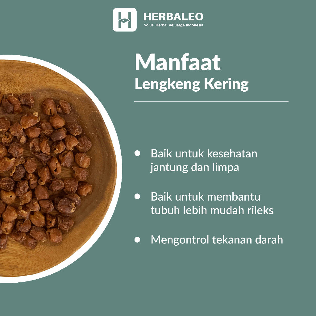 Herbaleo - Lengkeng Kering / Long Yan Rou/  Dried Longan  ( 5gram )