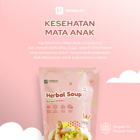 Herbaleo Sup Kesehatan Mata Anak 65 GR 100% Herbal Eye Nourishment Kesehatan
