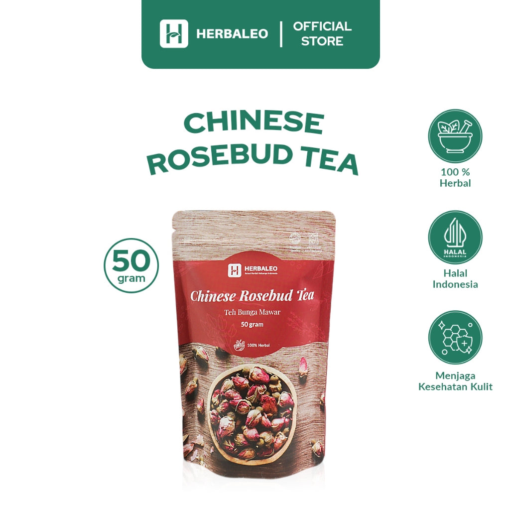 Herbaleo - Teh Bunga Mawar 50 GR Chinese Rosebud Tea