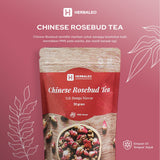 Herbaleo - Twinpack Teh Bunga Mawar 50 GR Chinese Rosebud Tea