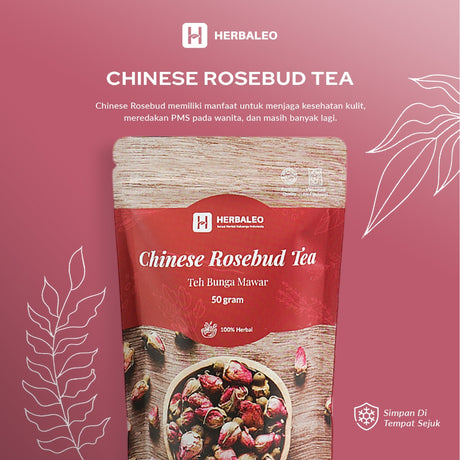 Herbaleo - Teh Bunga Mawar 50 GR Chinese Rosebud Tea