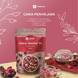 Herbaleo - Twinpack Teh Bunga Mawar 50 GR Chinese Rosebud Tea