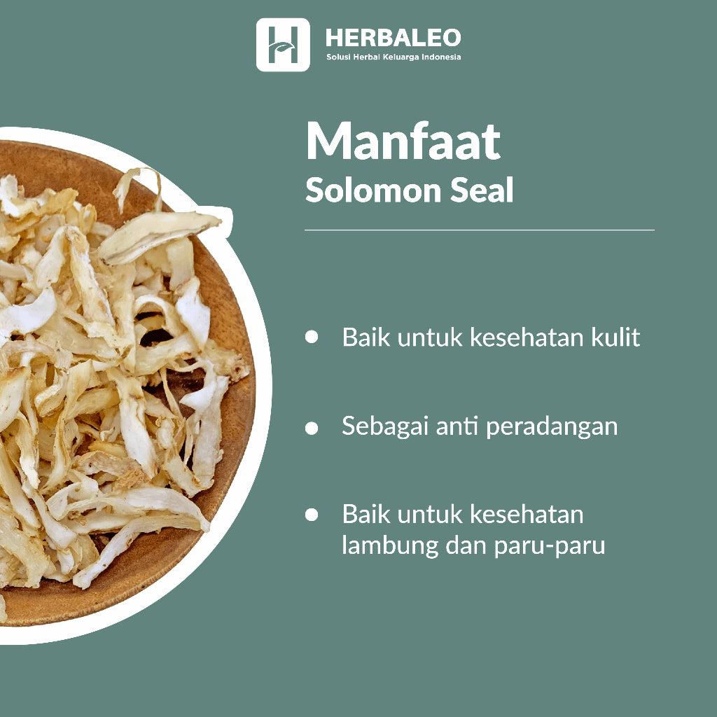 Herbaleo - Nyukcuk / Yu Zhu  / Solomon Seal / Rhizoma Polygonati Odorati ( 5 gram )
