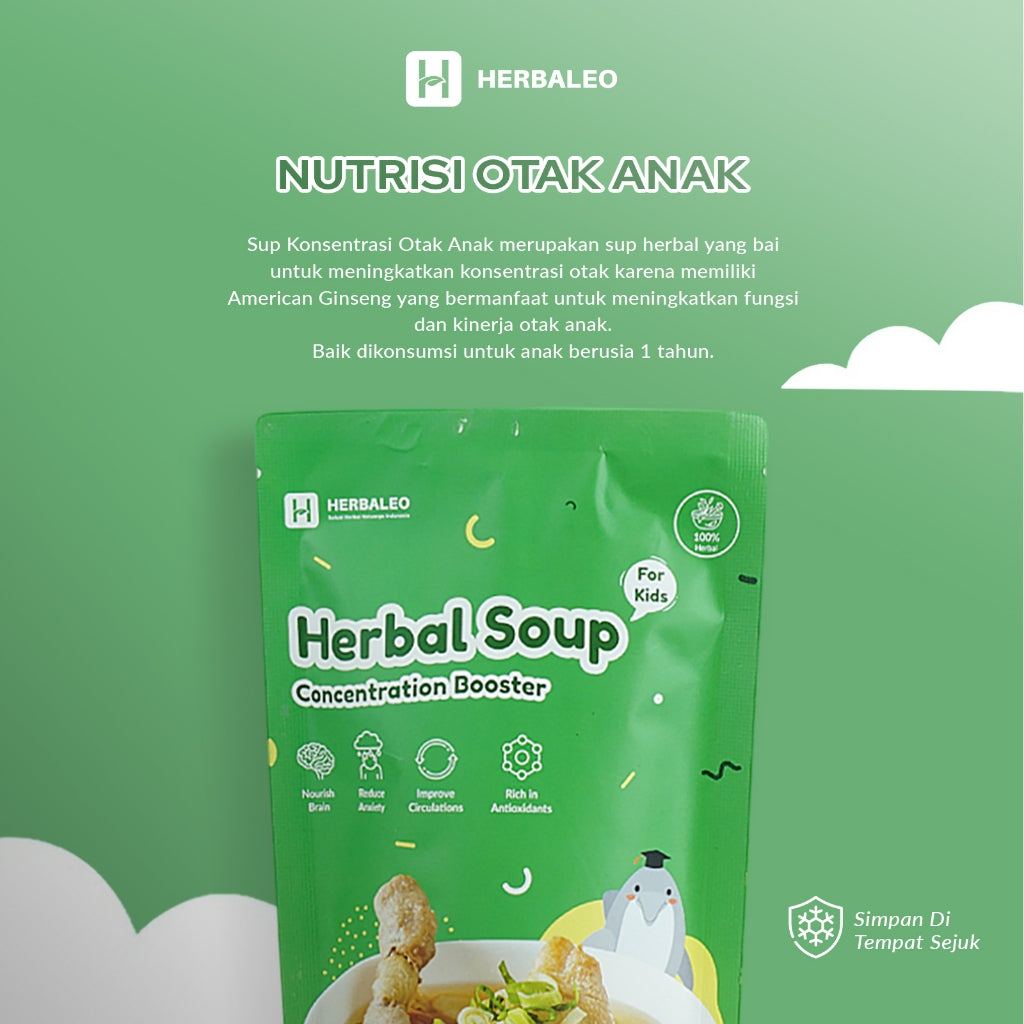 Herbaleo Sup Peningkat Konsentrasi Anak 65 GR Concentration Booster