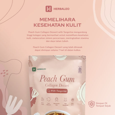 Herbaleo Peach Gum Collagen Dessert with Tangerine