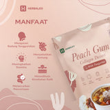 Herbaleo Triple Peach Gum Collagen Dessert with Tangerine ( isi 3 bungkus )