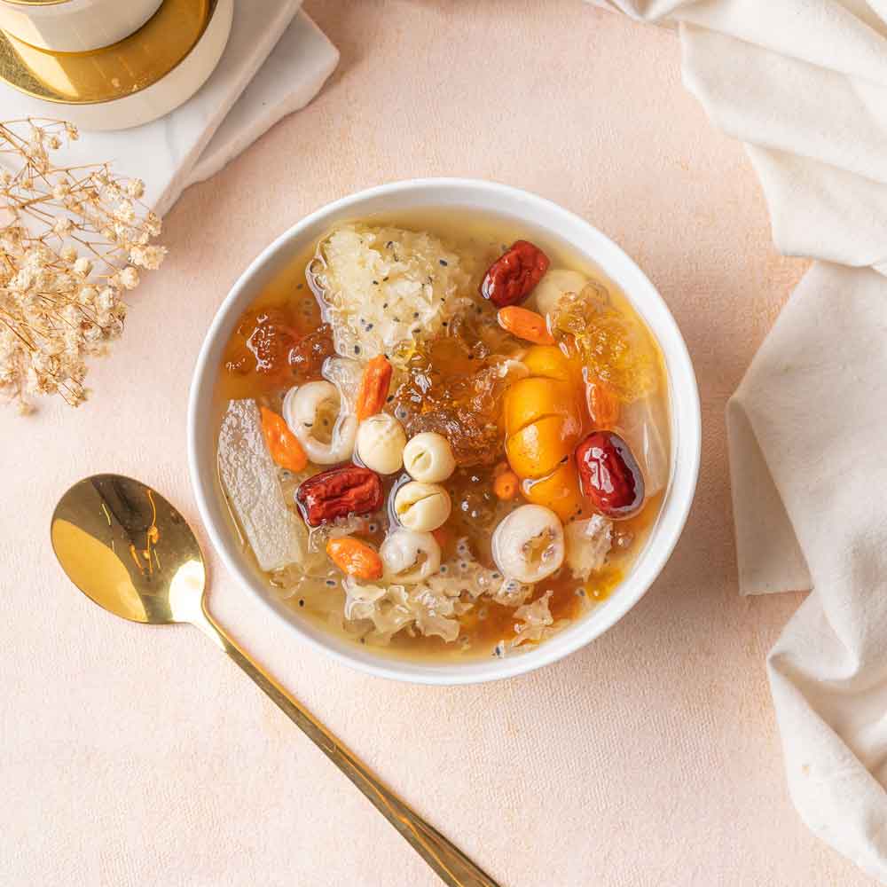 Herbaleo Peach Gum Collagen Dessert with Tangerine