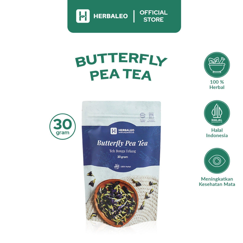 Herbaleo - Teh Bunga Telang 30 GR ( Butterfly Pea Tea )