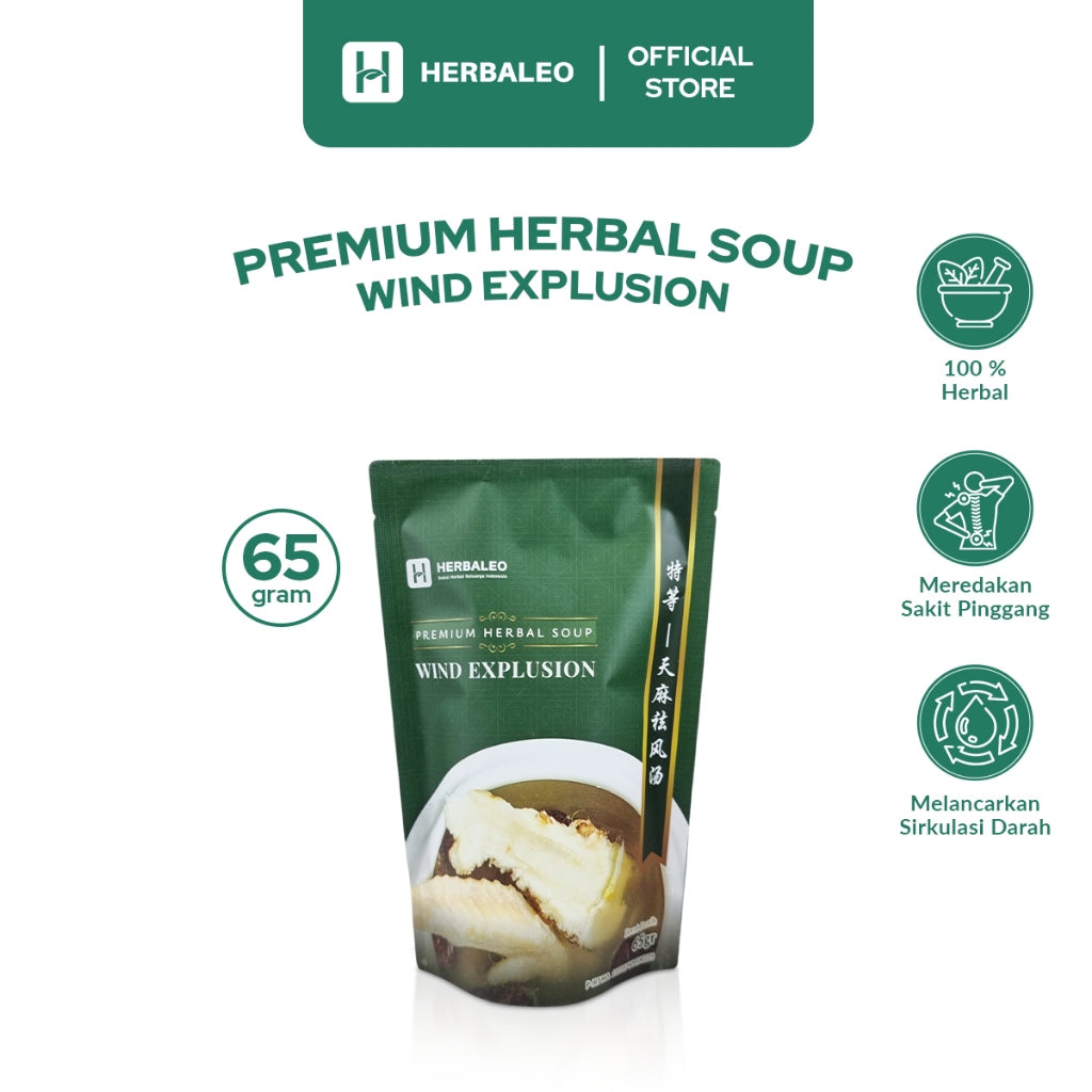 Herbaleo Premium Herbal Sup 65 GR Wind Explusion Mengeluarkan Angin